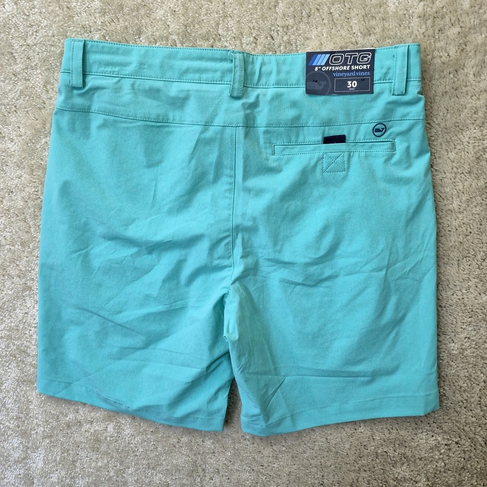Vineyard Vines OTG Shorts Men 30 8 Inch Green Offshore Chino Hybrid Surf Stretch - Picture 9 of 10